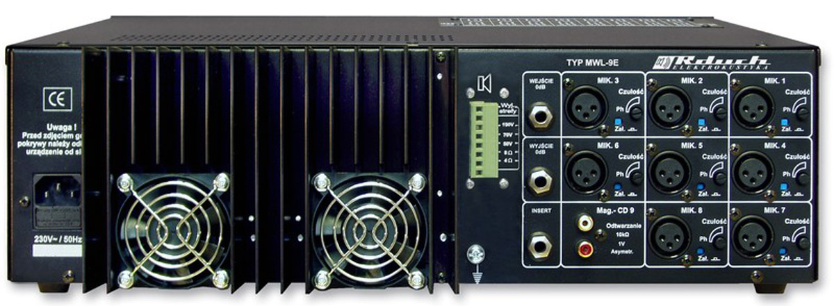 Zosilňovač MWL-7EC s kompresormi, 400W